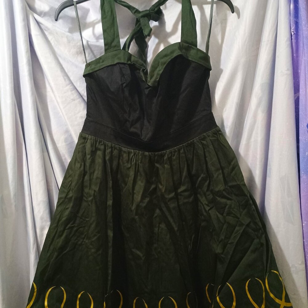 Her Universe Marvel Loki Halter Dress - NWT